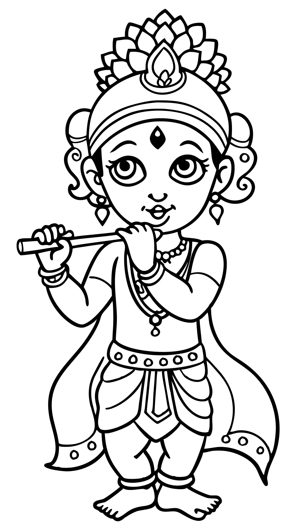 coloriages de Krishna